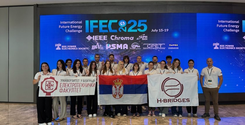 Serbian student team H-Bridges in IEEE IFEC 2026 semifinals at IEEE APEC conference